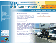Tablet Screenshot of mininstallatietechniek.nl